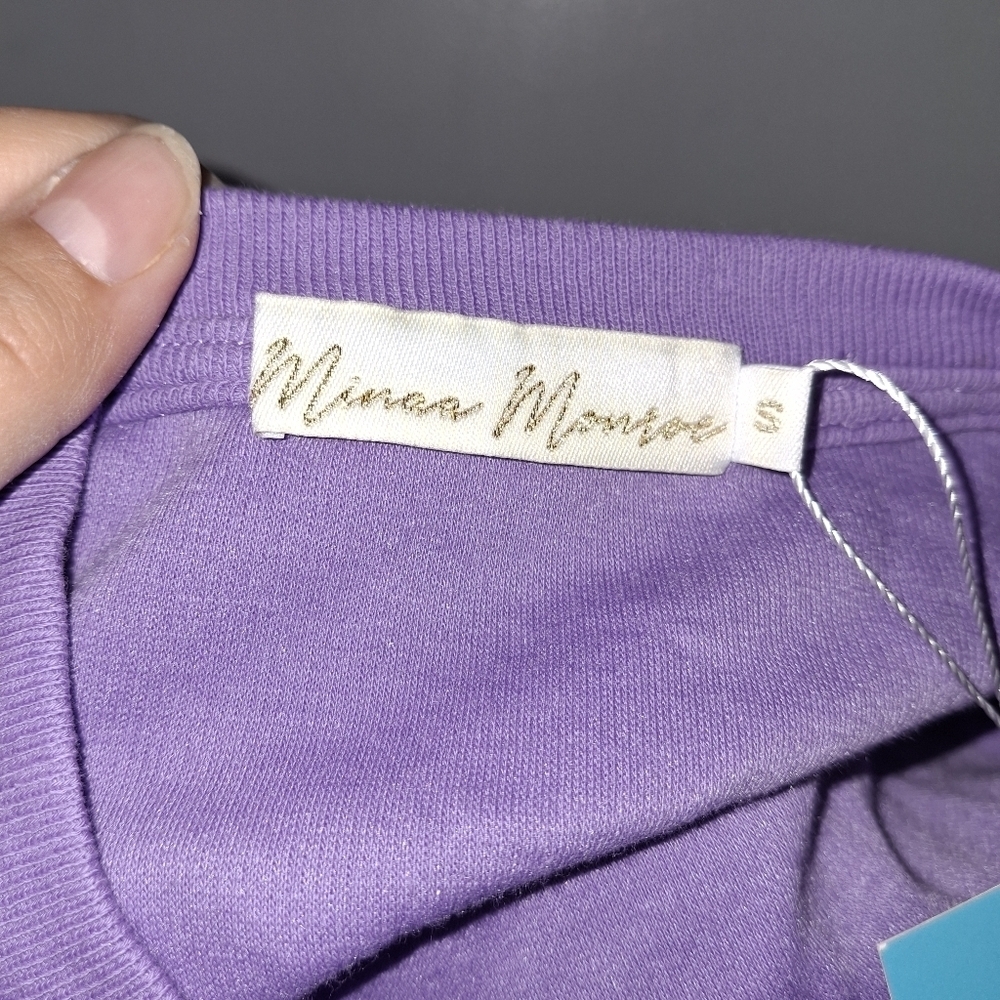 Purple Sleeveless Bodysuit- W Sz Small - Picture 4 of 6